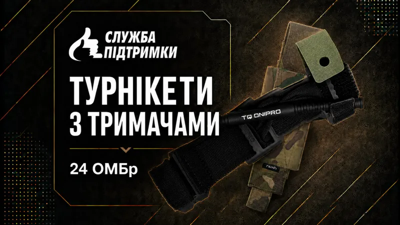 Турнікети з тримачами для 24 ОМБр